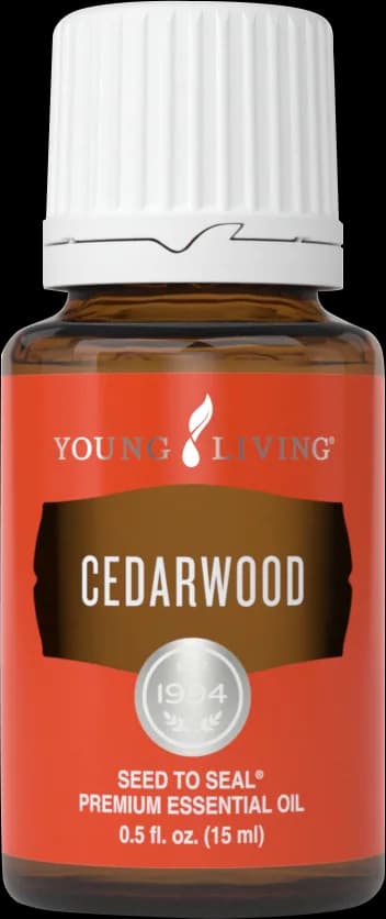 Fotografia do frasco Cedro (Cedarwood)
